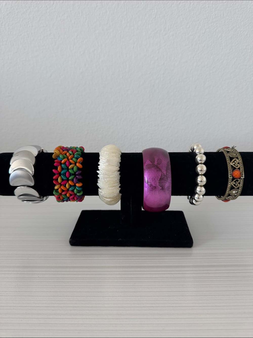 Purple Resin Bangle Bracelet - Women Jewelry Bracelets